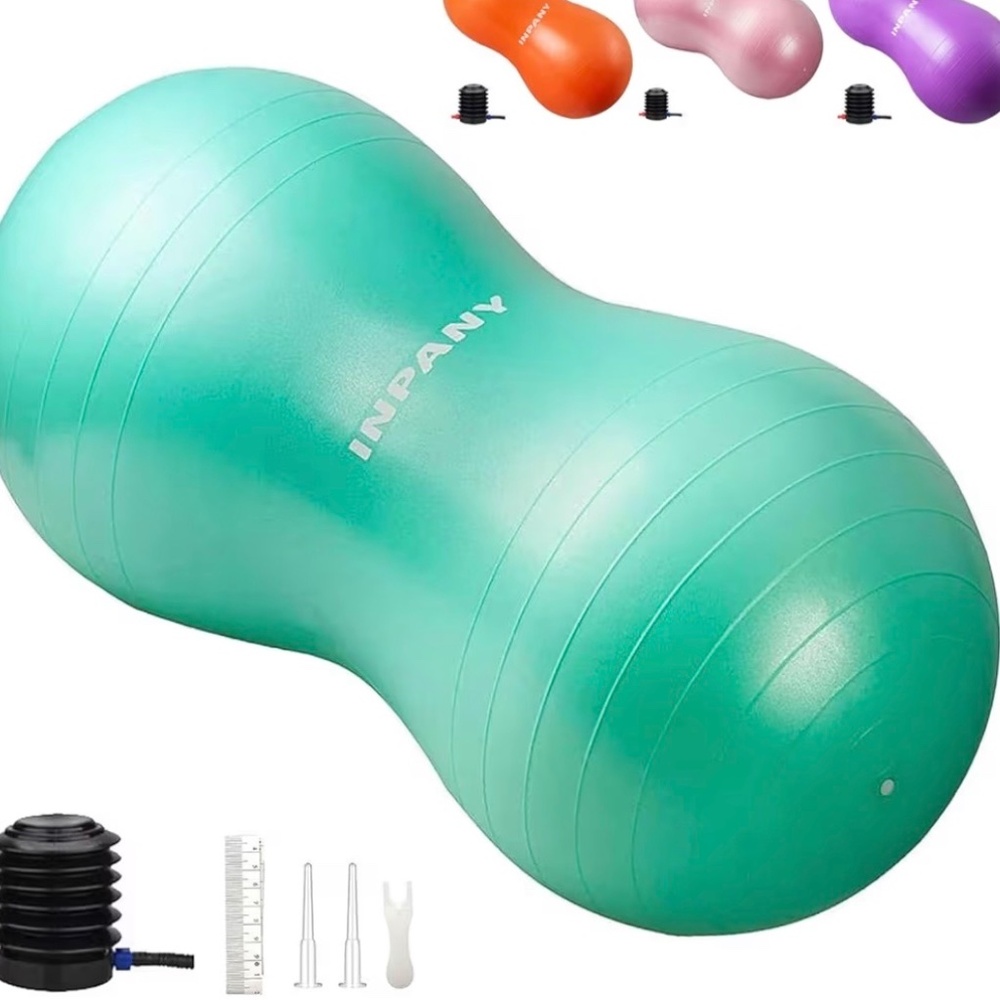 Teal Peanut Exercise Ball for Women Accessories